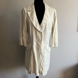 CAbi ARTIST COAT STYLE #405 TUNIC STYLE BUTTON DOWN BLAZER